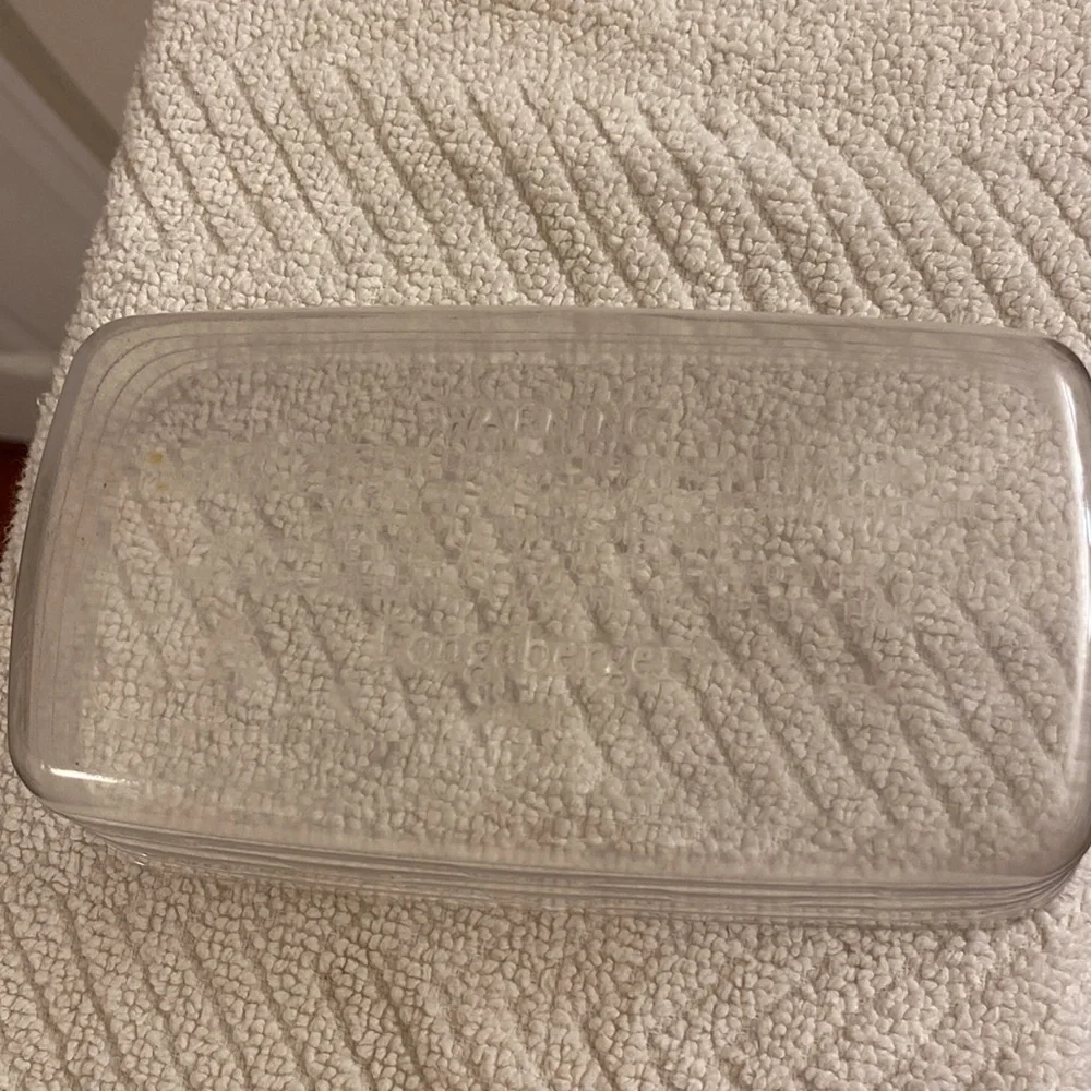 Vintage 2004 Longaberger Biscuit Basket Blue Fabric Liner & Plastic Protector